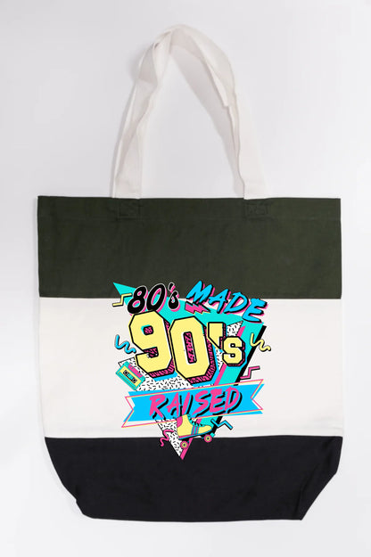 80's Made 90's Raise Tote Bag