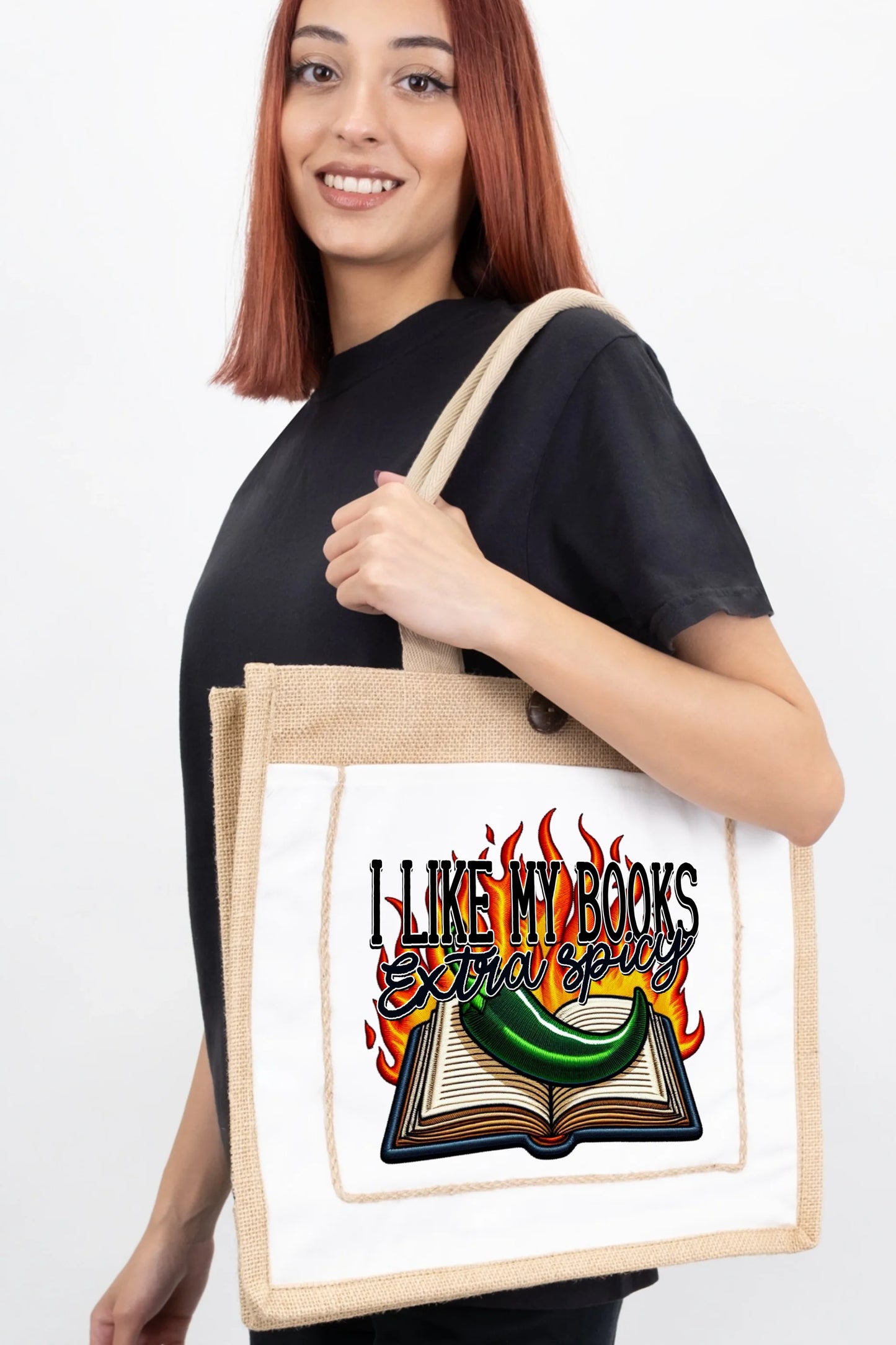 I Like My Books Extra Spicy Tote Bag