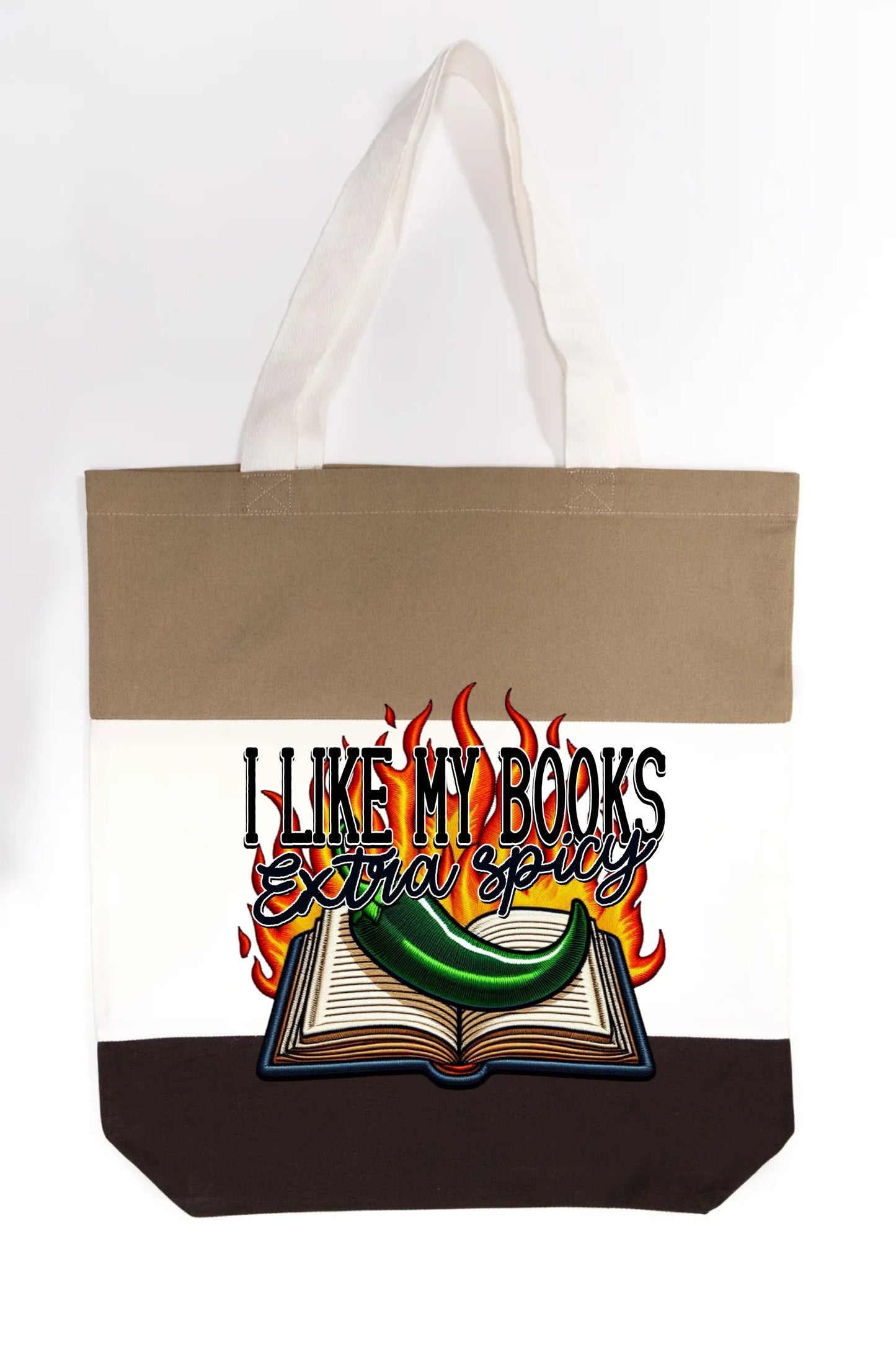 I Like My Books Extra Spicy Tote Bag