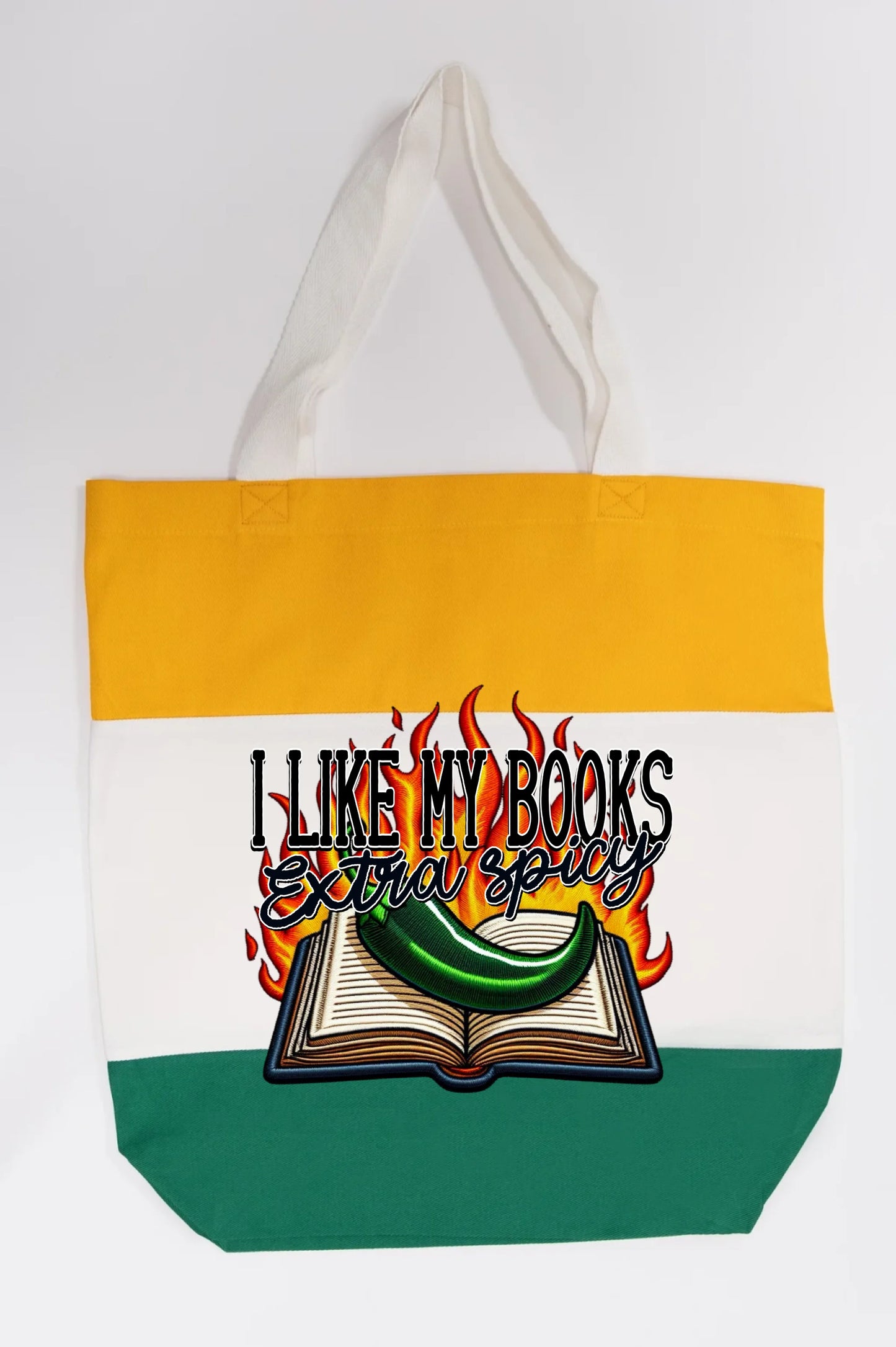 I Like My Books Extra Spicy Tote Bag