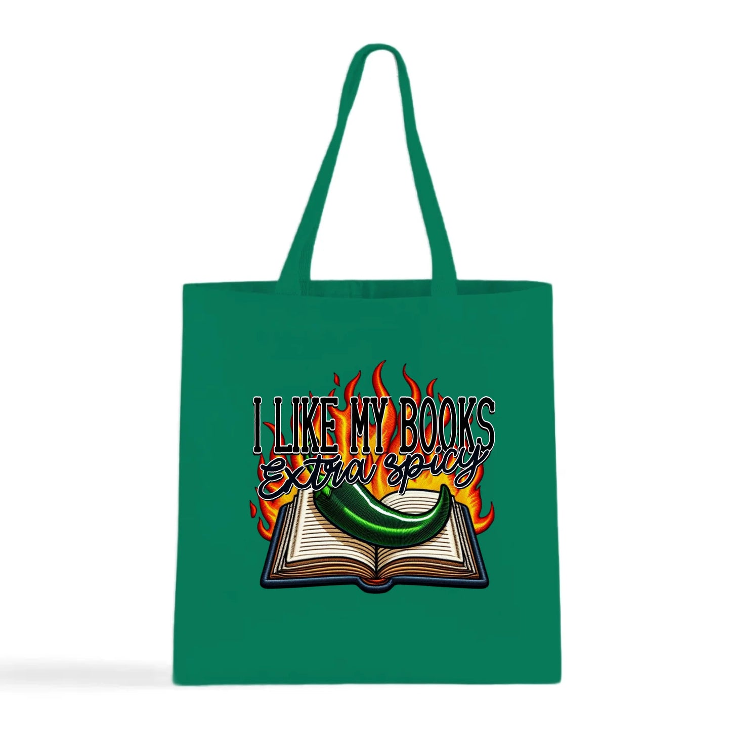 I Like My Books Extra Spicy Tote Bag
