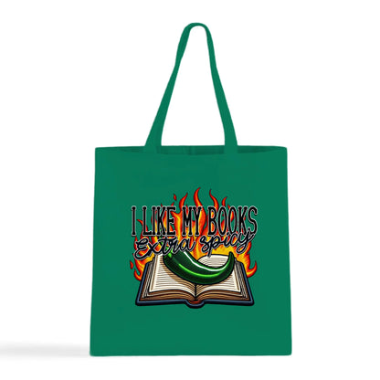 I Like My Books Extra Spicy Tote Bag