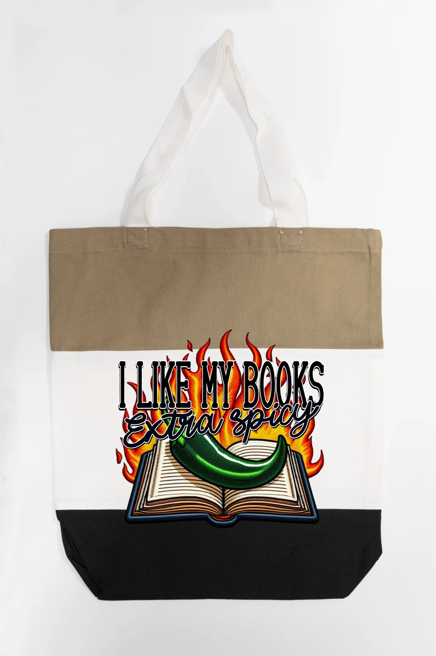 I Like My Books Extra Spicy Tote Bag