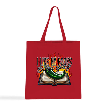 I Like My Books Extra Spicy Tote Bag