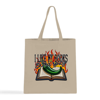 I Like My Books Extra Spicy Tote Bag