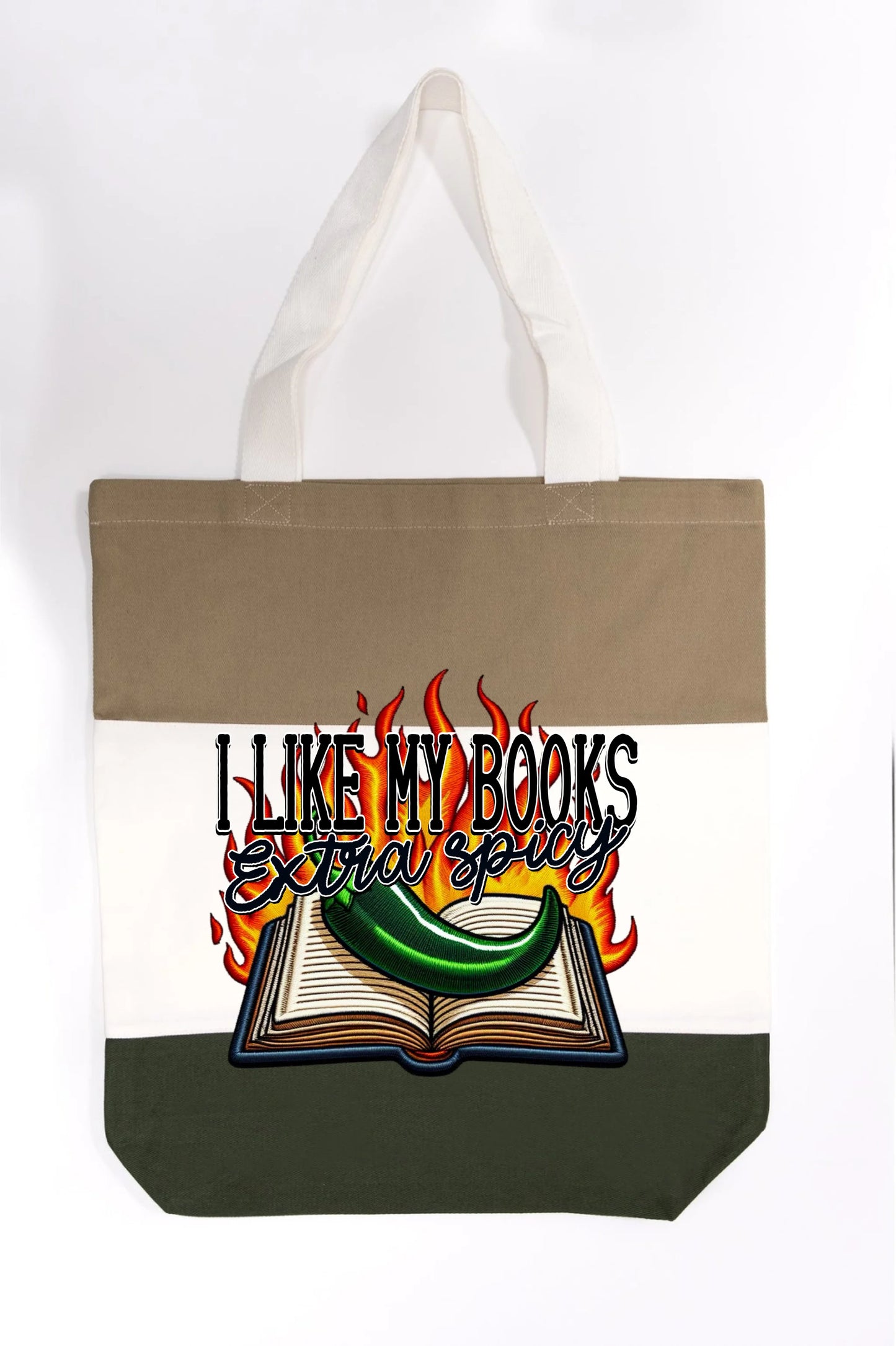 I Like My Books Extra Spicy Tote Bag
