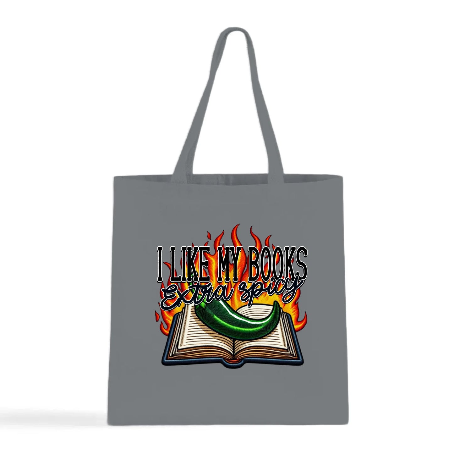 I Like My Books Extra Spicy Tote Bag