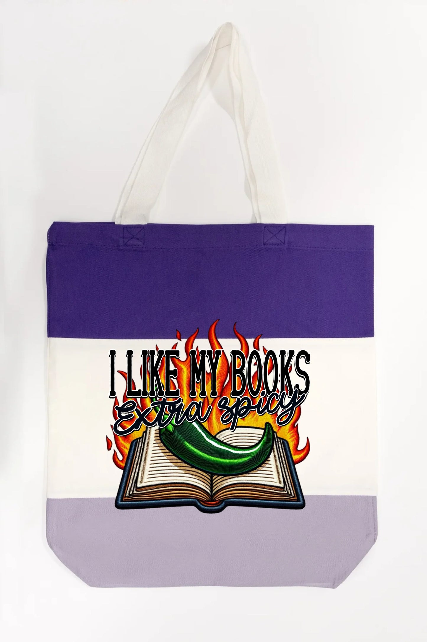 I Like My Books Extra Spicy Tote Bag