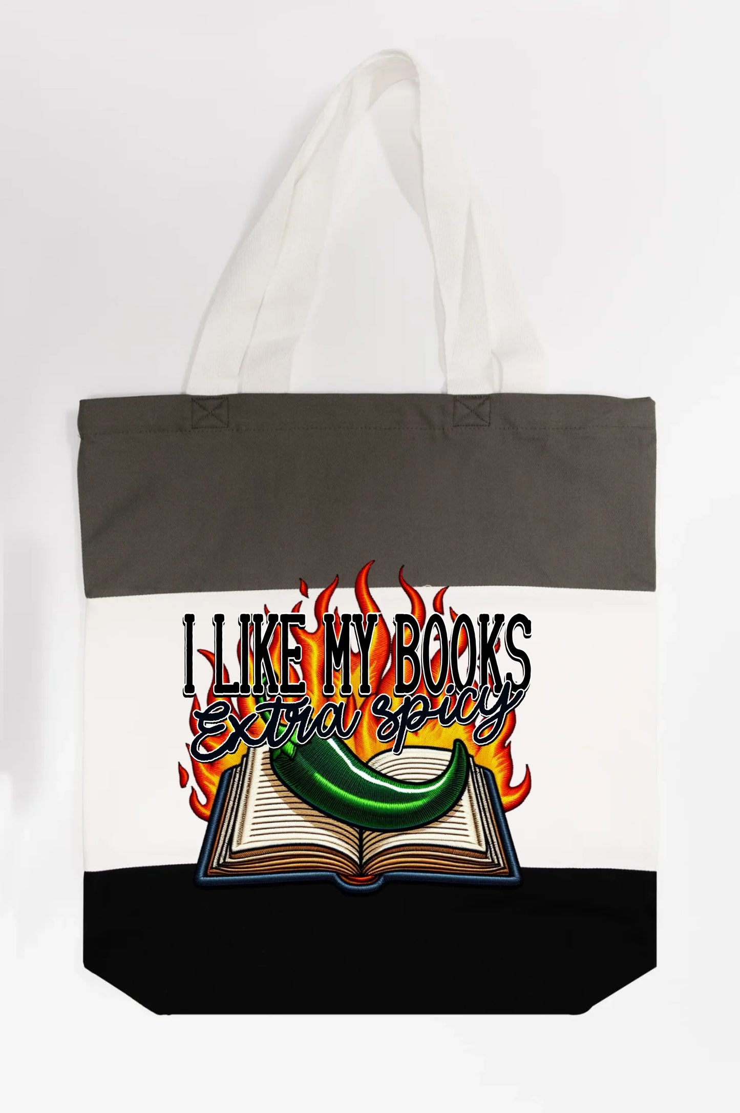 I Like My Books Extra Spicy Tote Bag