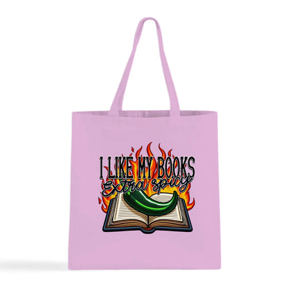 I Like My Books Extra Spicy Tote Bag