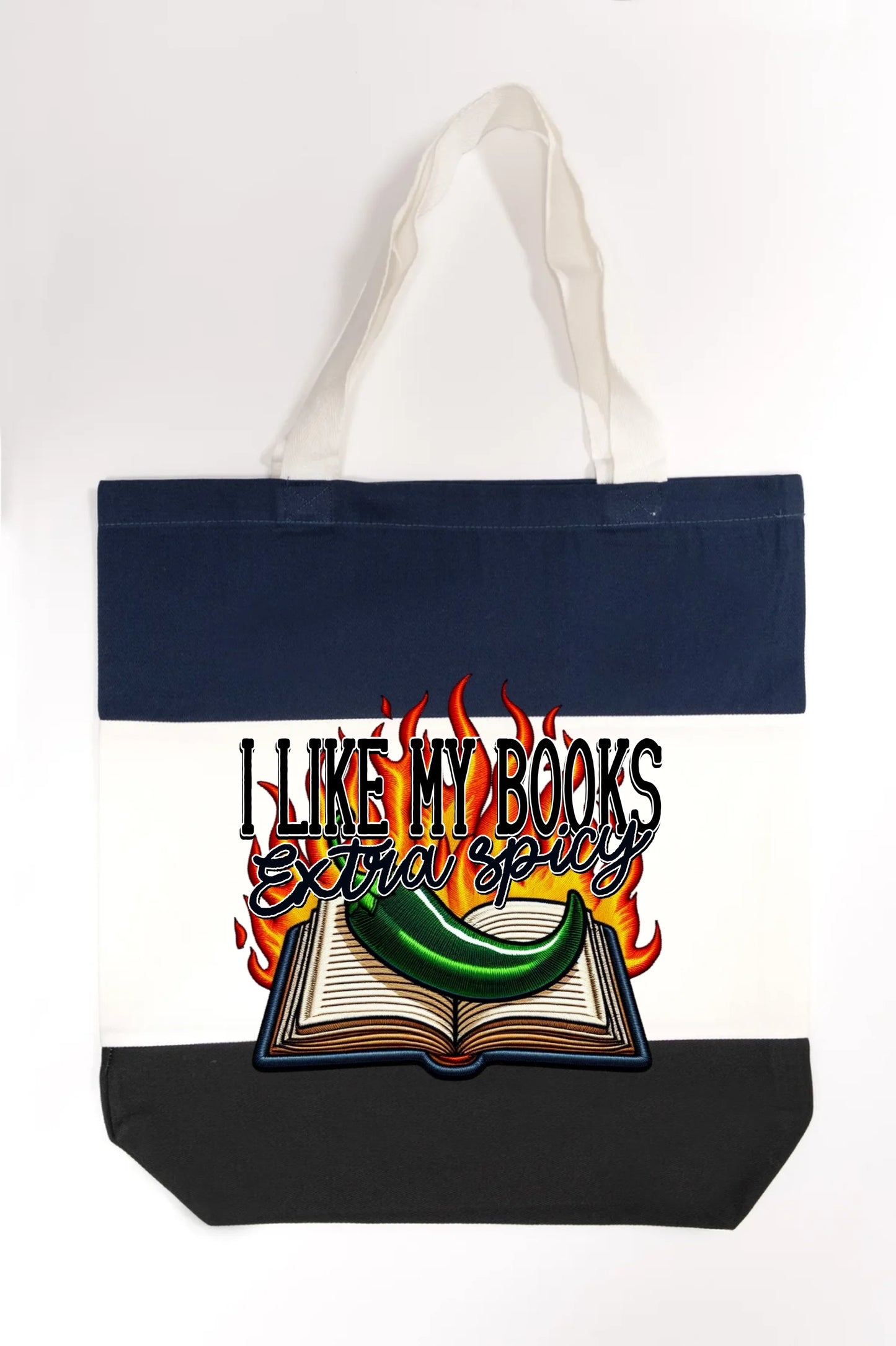I Like My Books Extra Spicy Tote Bag