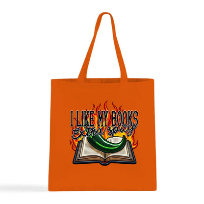 I Like My Books Extra Spicy Tote Bag