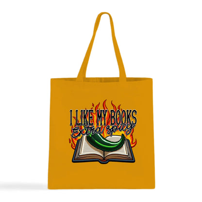 I Like My Books Extra Spicy Tote Bag