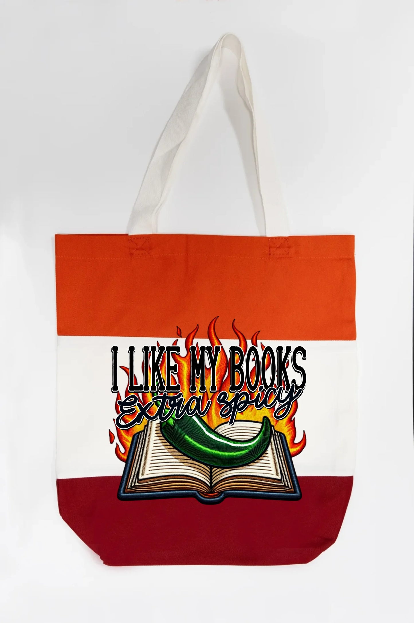 I Like My Books Extra Spicy Tote Bag