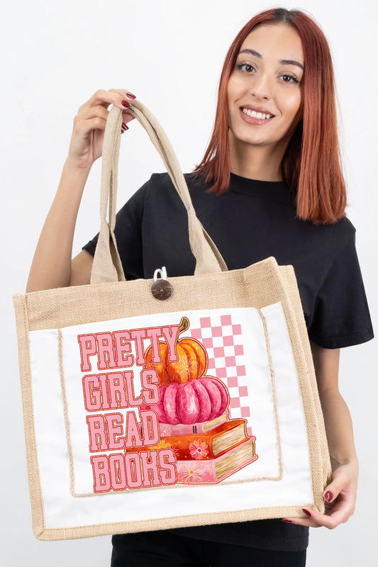 Pretty Girls Read Books Tote Bag