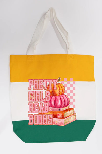 Pretty Girls Read Books Tote Bag