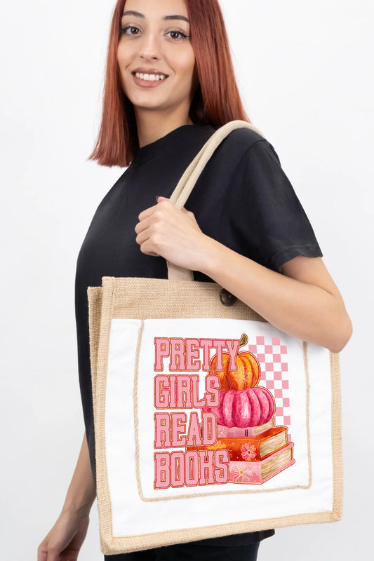 Pretty Girls Read Books Tote Bag