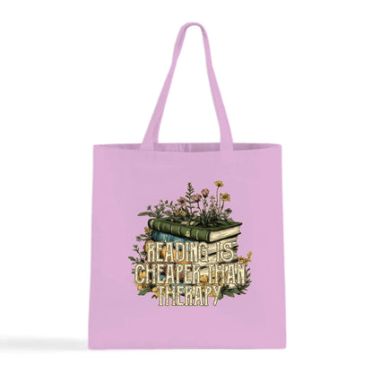 Reading is Cheaper than Therapy Tote Bag