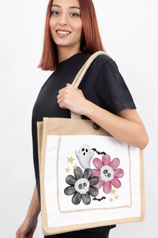 Watercolor Spooky Tote Bag