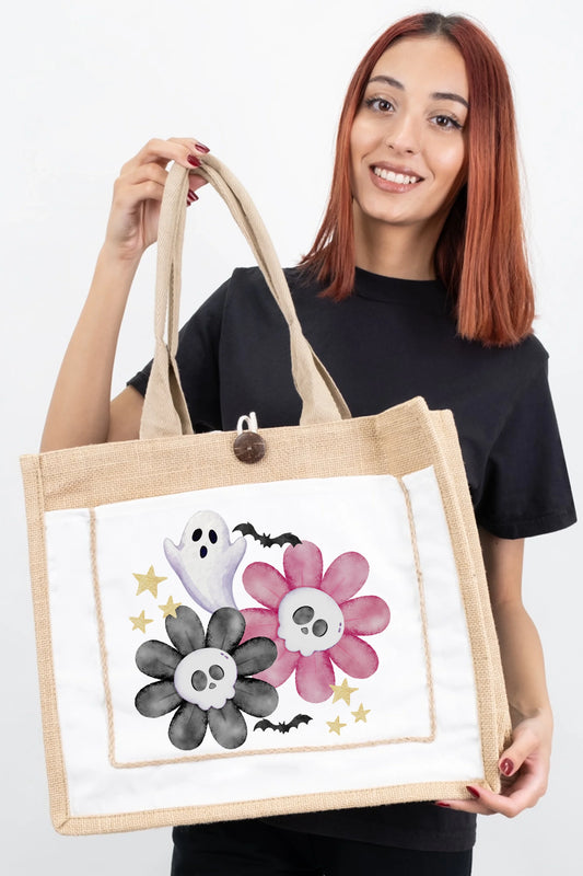 Watercolor Spooky Tote Bag