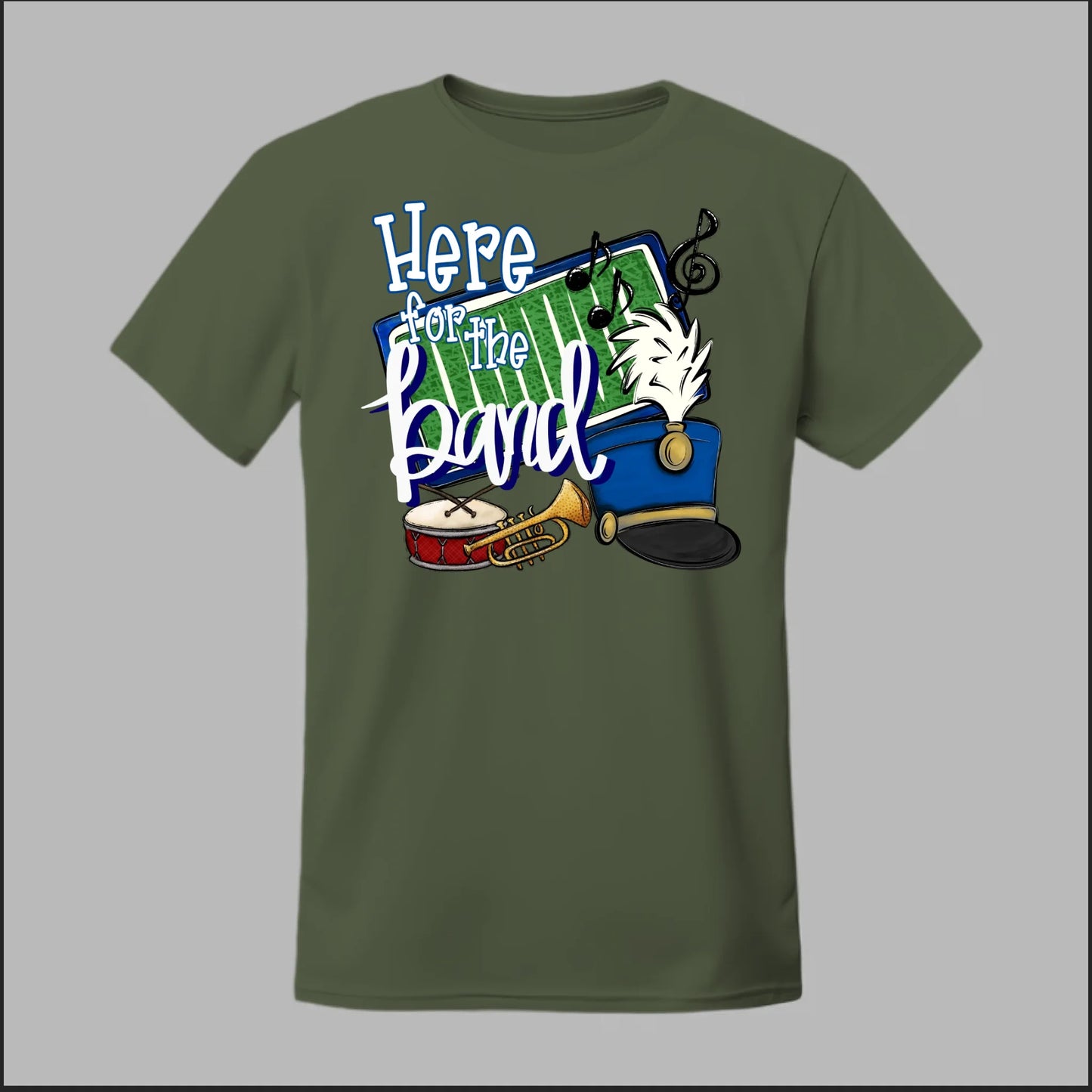 Front Military Green