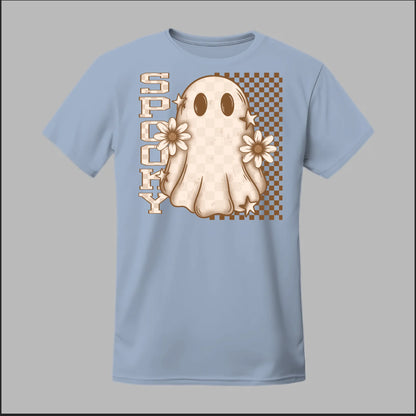 Spooky Checkered Ghost Tee
