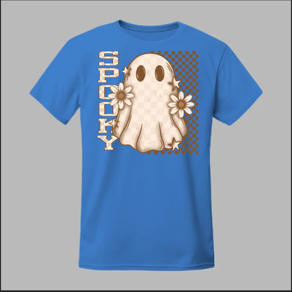 Spooky Checkered Ghost Tee
