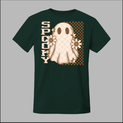 Spooky Checkered Ghost Tee