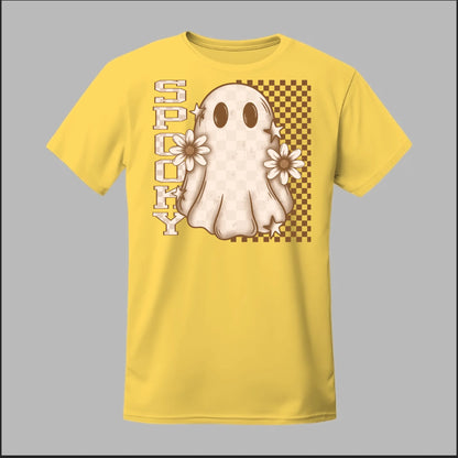 Spooky Checkered Ghost Tee