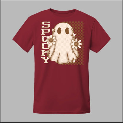 Spooky Checkered Ghost Tee