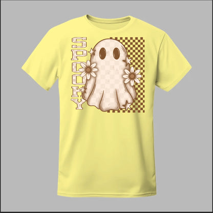Spooky Checkered Ghost Tee