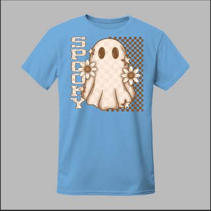 Spooky Checkered Ghost Tee