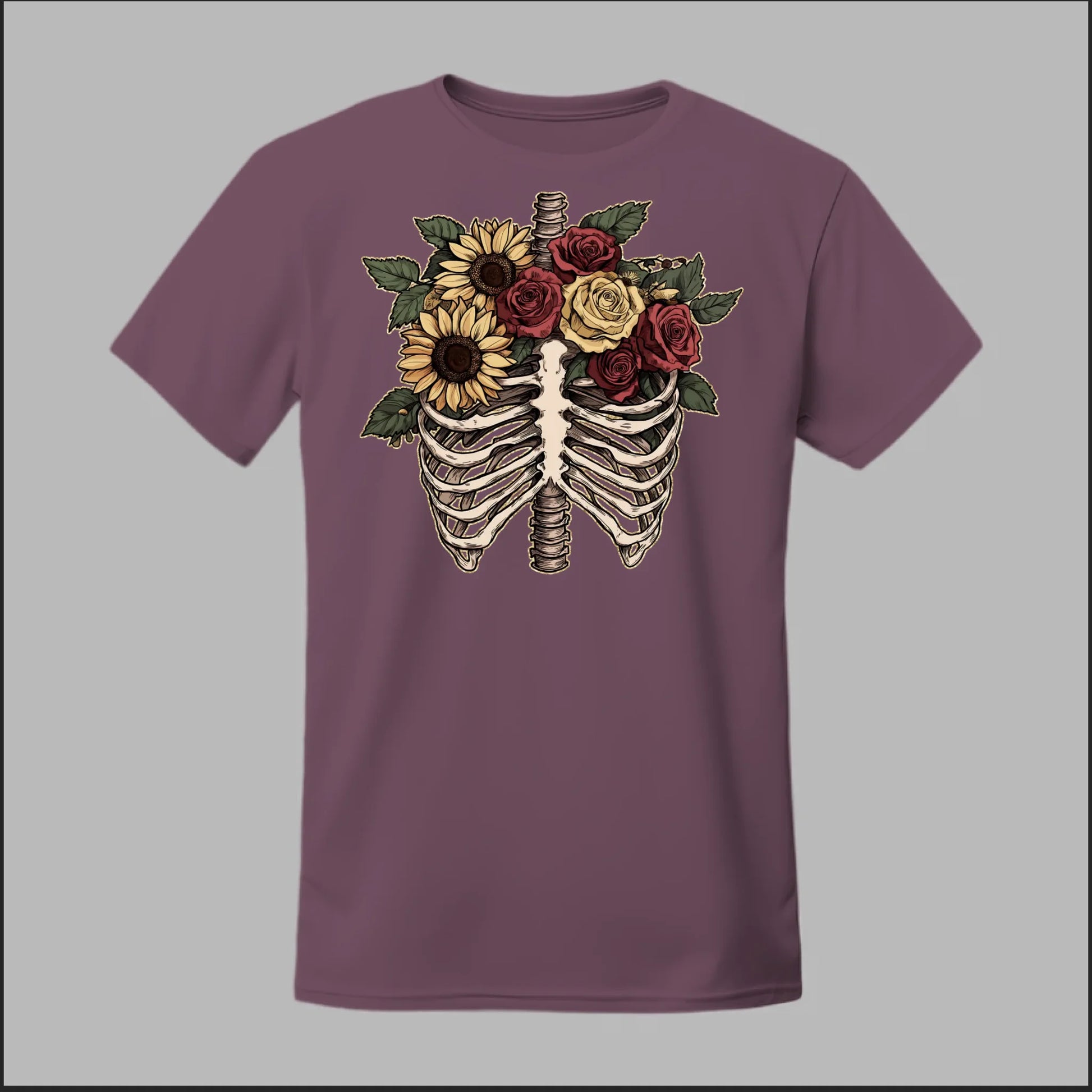 Front Heather Maroon
