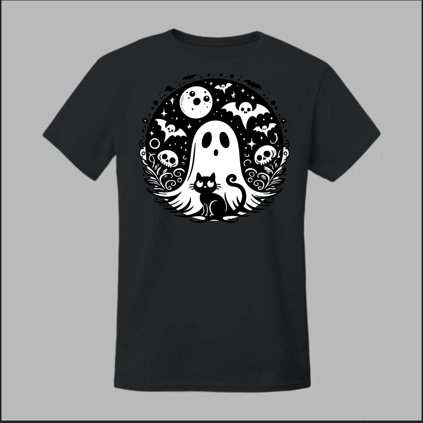 Black Cat Spooky Night Tee