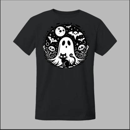 Black Cat Spooky Night Tee