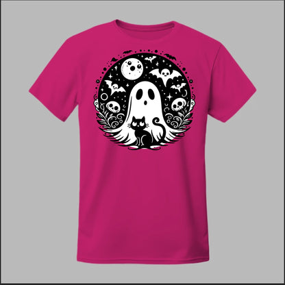 Black Cat Spooky Night Tee