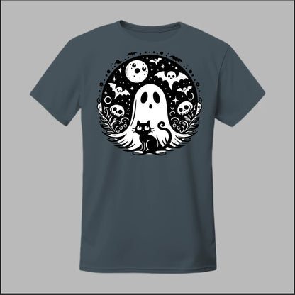 Black Cat Spooky Night Tee