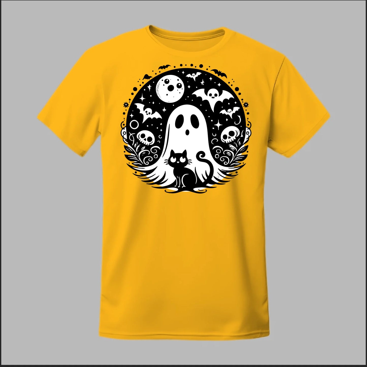 Black Cat Spooky Night Tee