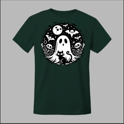 Black Cat Spooky Night Tee