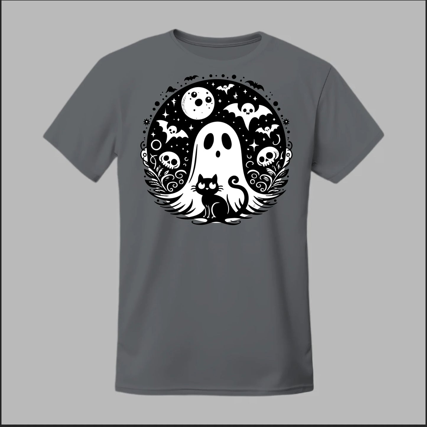 Black Cat Spooky Night Tee