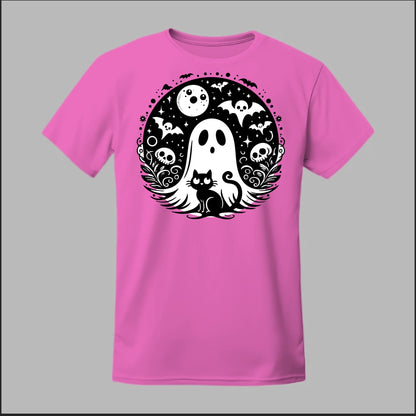 Black Cat Spooky Night Tee