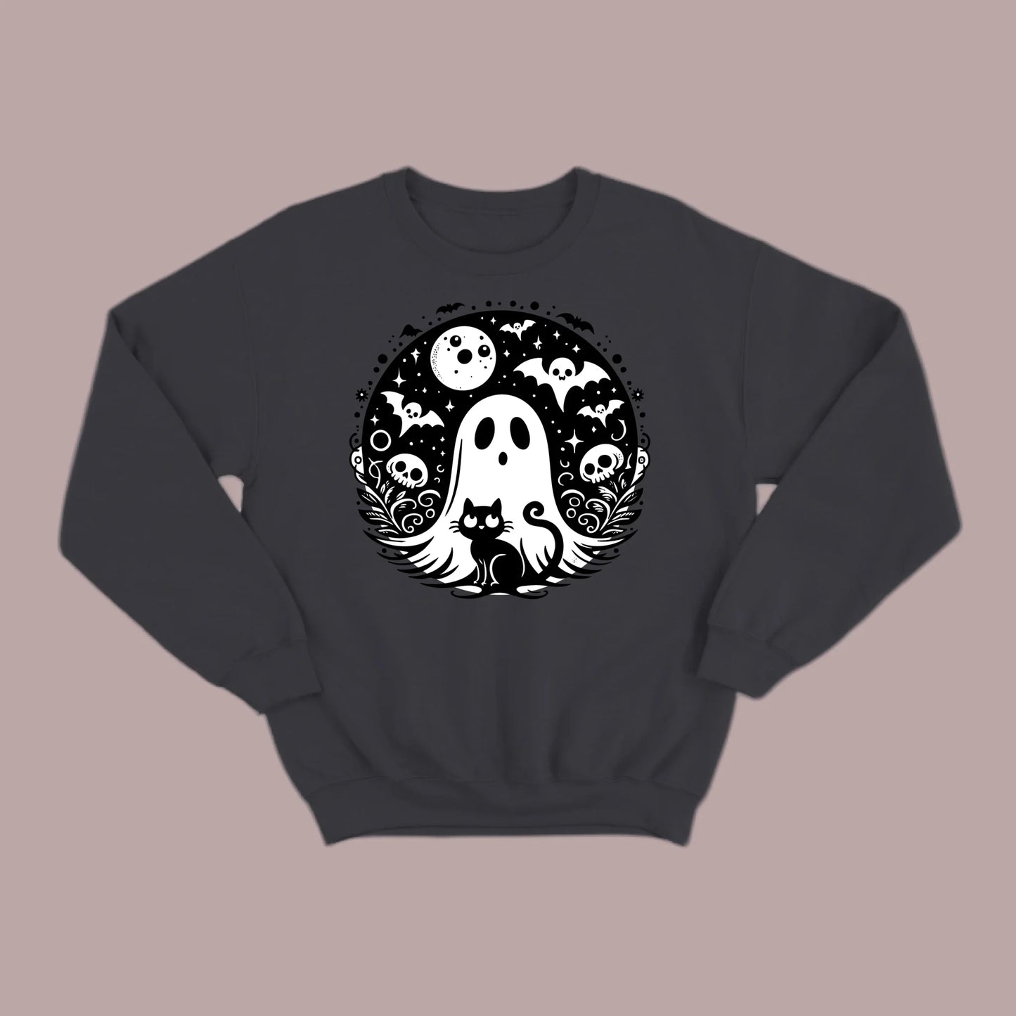 Black Cat Spooky Night Sweatshirt
