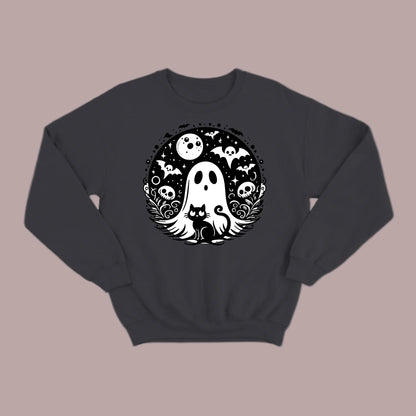Black Cat Spooky Night Sweatshirt