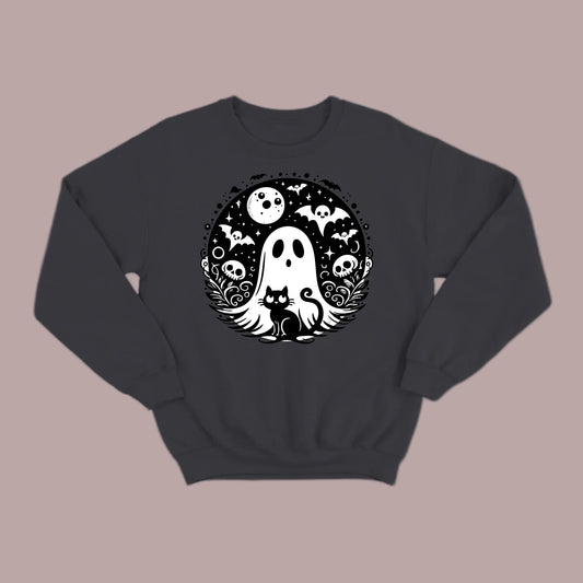 Black Cat Spooky Night Sweatshirt