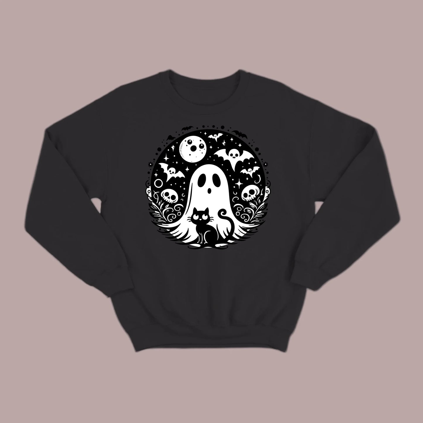 Black Cat Spooky Night Sweatshirt