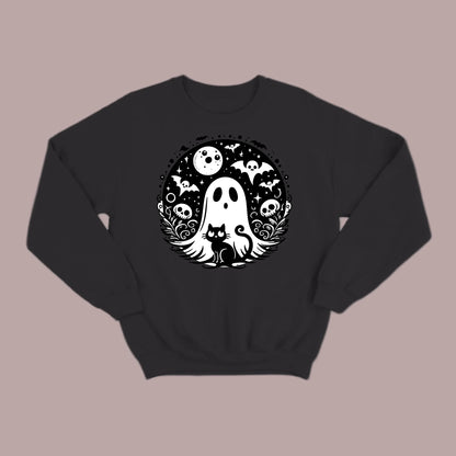 Black Cat Spooky Night Sweatshirt