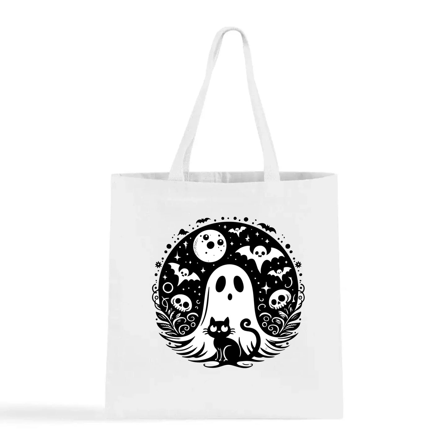 Black Cat Spooky Night Tote Bag