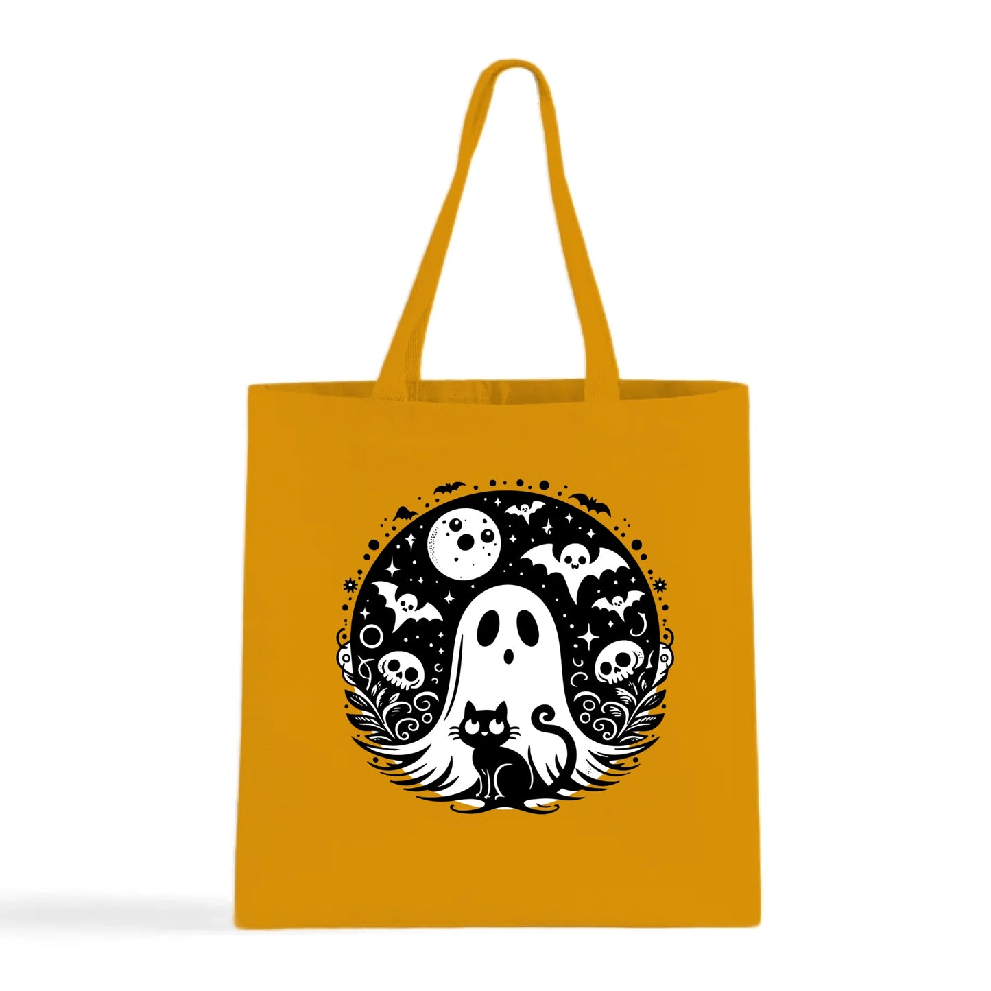 Black Cat Spooky Night Tote Bag