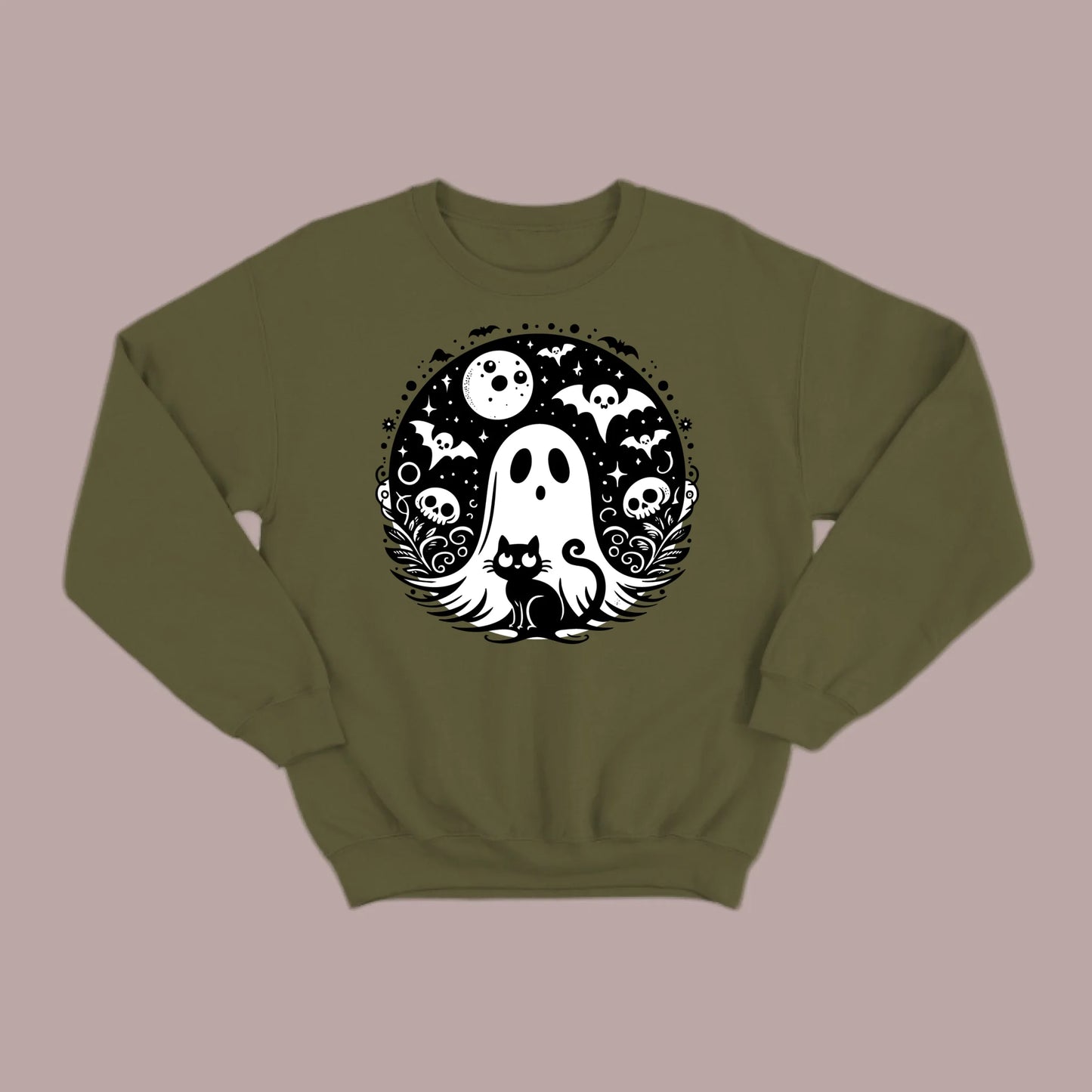Black Cat Spooky Night Sweatshirt