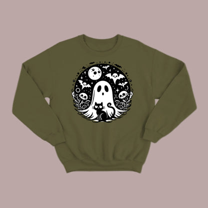 Black Cat Spooky Night Sweatshirt